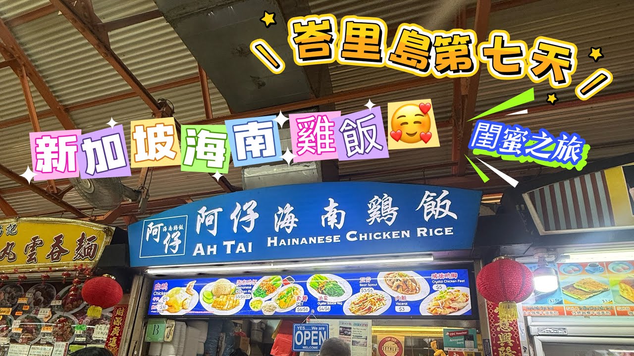 18年的第一次大假峇里島之旅（第七天） #新加坡 #海南雞飯 #阿仔海南雞 #vlog  #扮靚   #開心 #旅行 #飲食