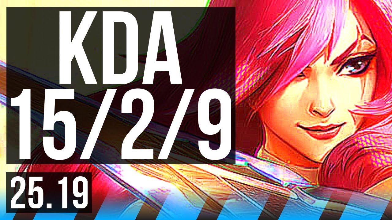 KATARINA vs MEL (MID) | 15/2/9, Godlike | KR Master | 25.19
