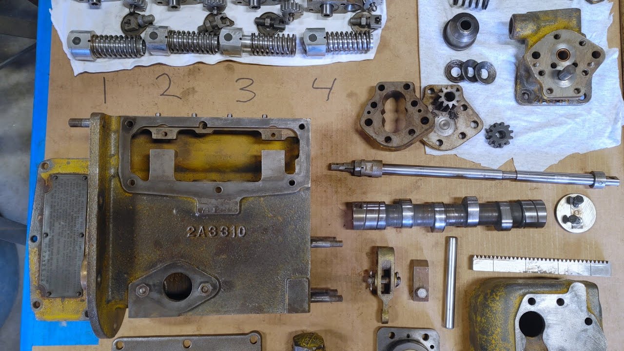 Разборка топливного насоса и подкачивающего насоса. Двигатель Caterpillar 1939 D4 D4400 