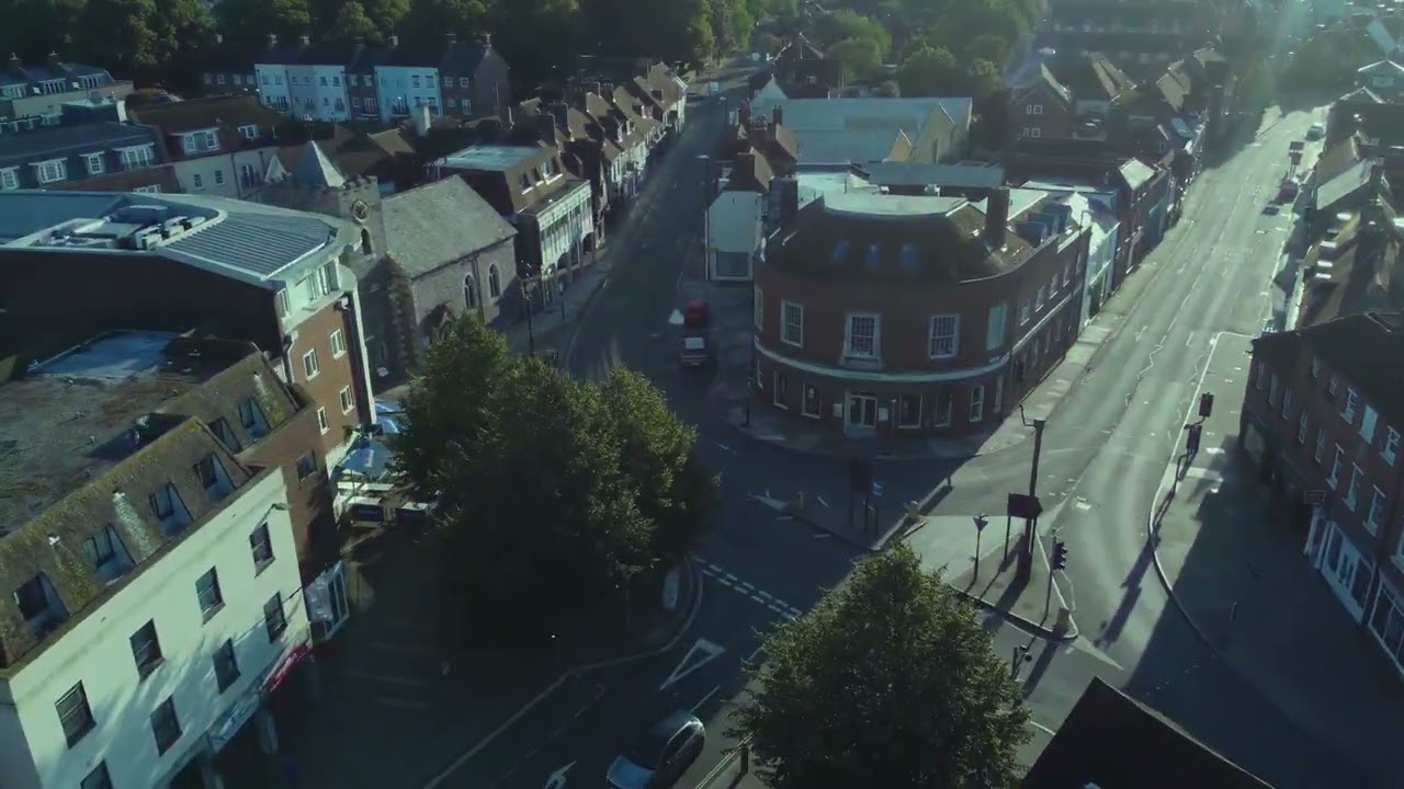 Sunrise in Chichester, drone footage