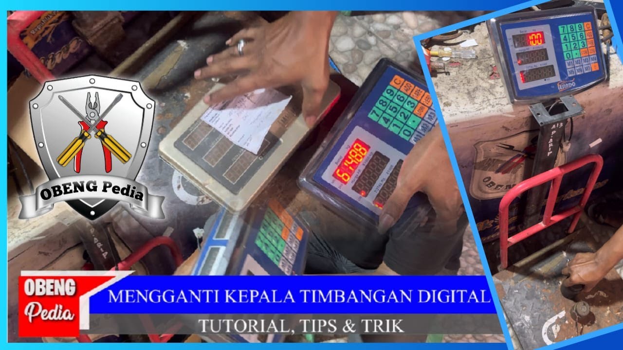 Tutorial mengganti kepala timbangan digital