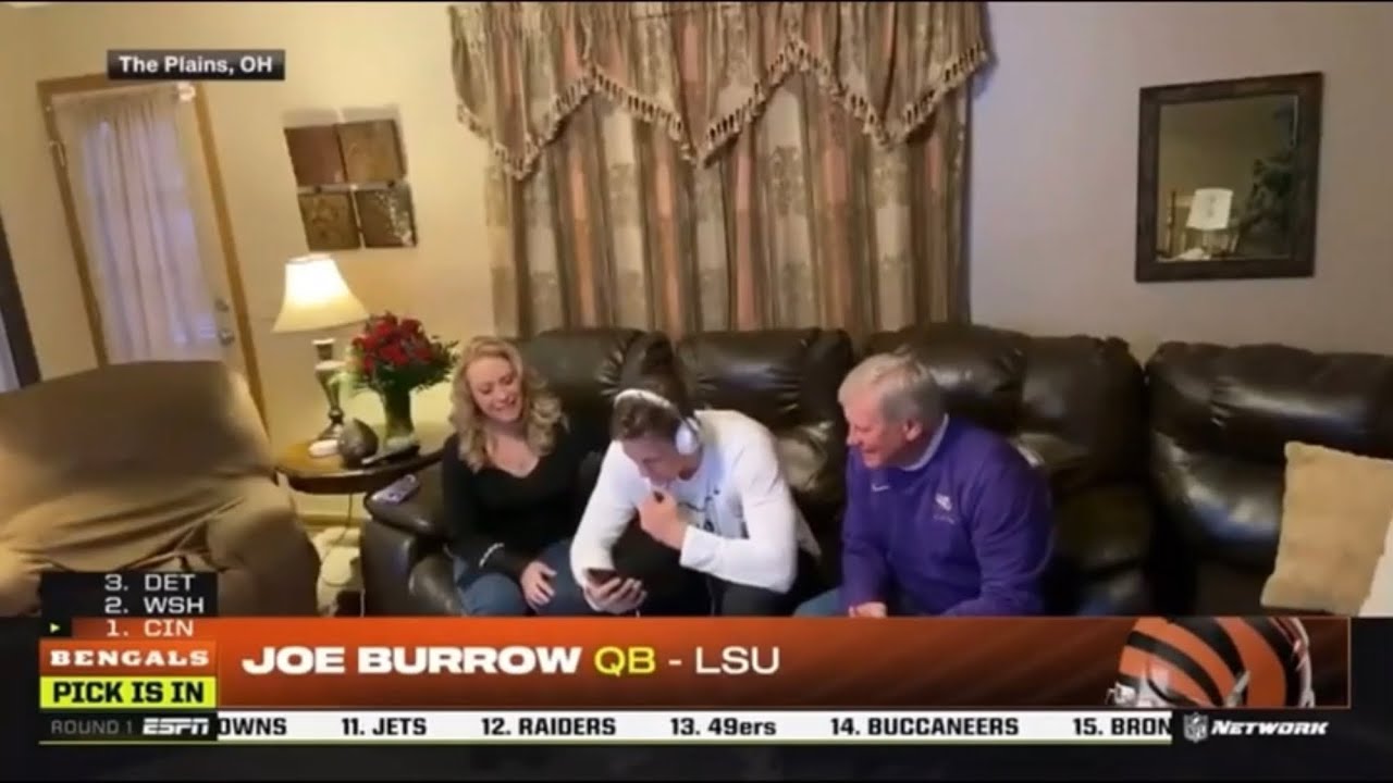 Joe Burrow Gets Drafted #1 Overall