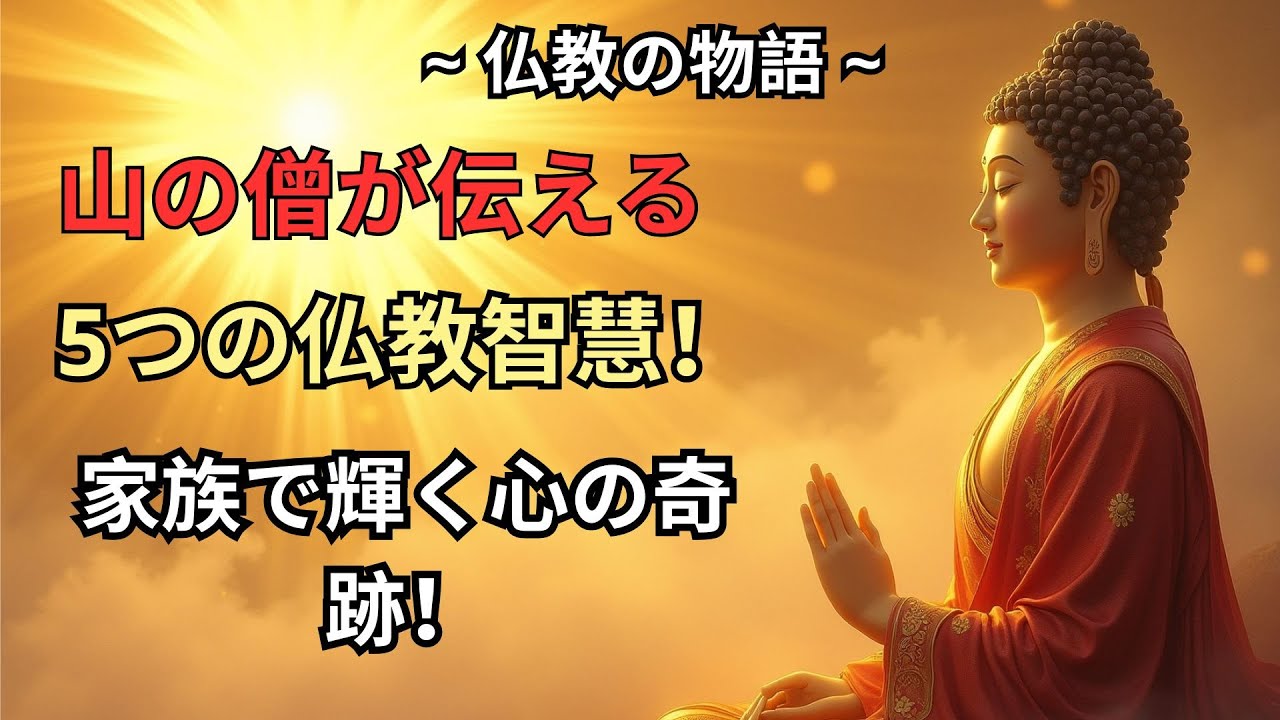 【仏の道】山の僧が家族と歩む5つの教え&hellip;心を癒す絆の奇跡と愛の物語！