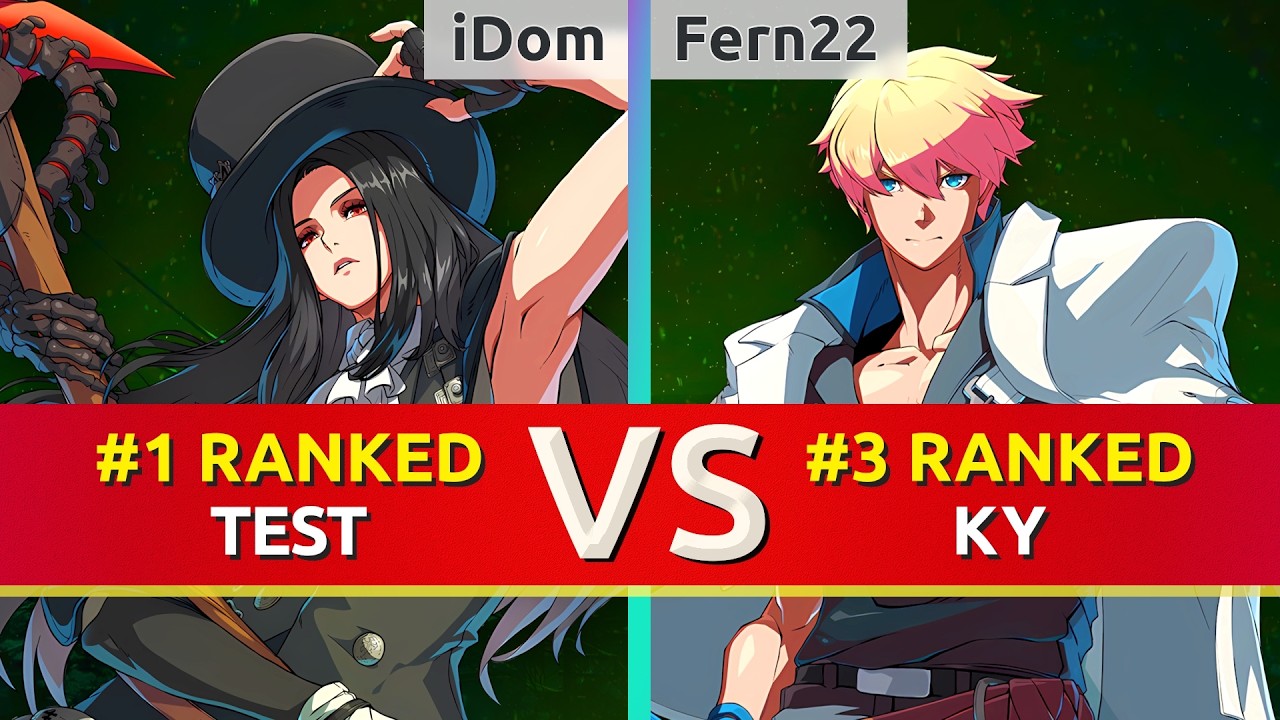 GGST ▰ iDom (#1 Ranked Testament) vs Fern22 (#3 Ranked Ky). High Level Gameplay