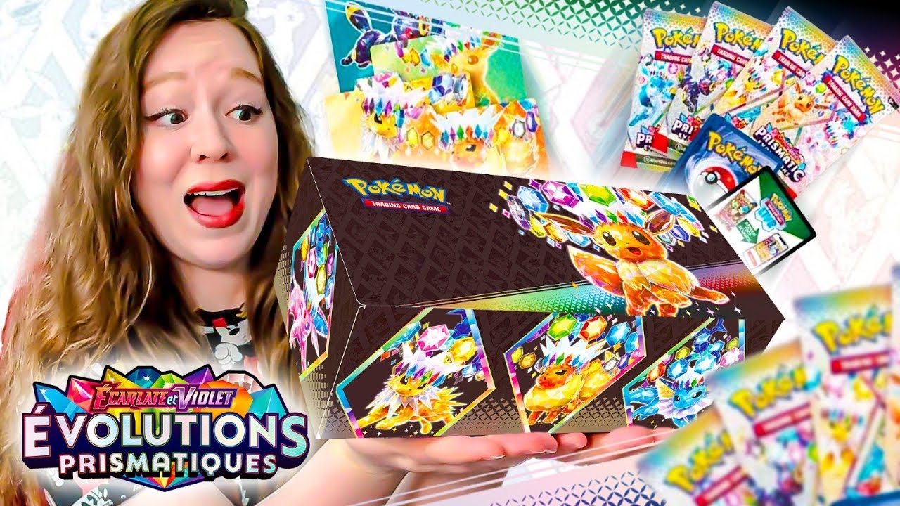 LA DINGUERIE QUE J'ATTENDAIS ! OUVERTURE BOITE SURPRISE POK&Eacute;MON &Eacute;VOLUTIONS PRISMATIQUES !