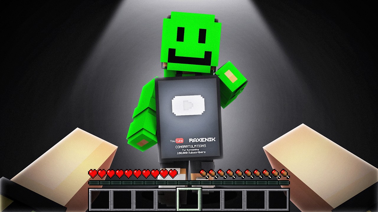 Zdobyłem 100,000 SUB&Oacute;W w Minecraft...