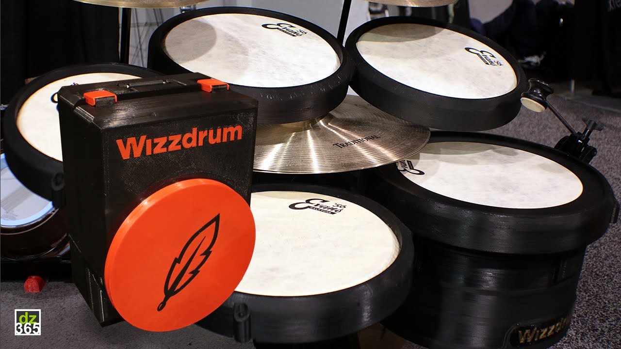 На выставке NAMM 2020 были представлены барабанные установки Wizzdrum, напечатанные на 3D-принтере.