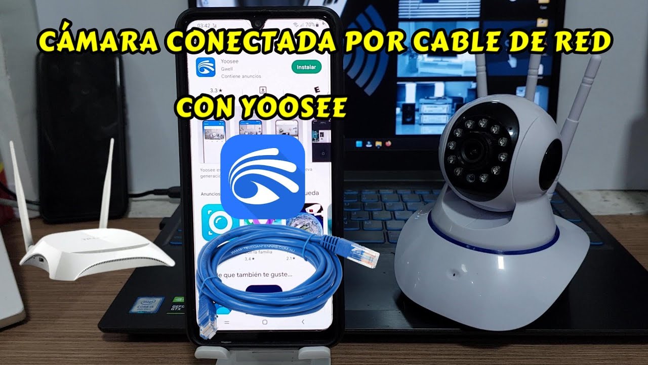 Подключите камеру Wi-Fi к Yoosee через сетевой кабель или приложение Ethernet📱YOOSEE.