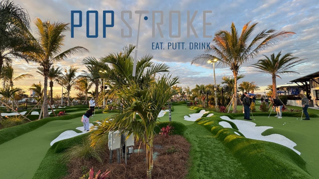 Tiger Woods PopStroke In Daytona Beach, FL Is Open! | Daytona Beach's Mini Golf Oasis