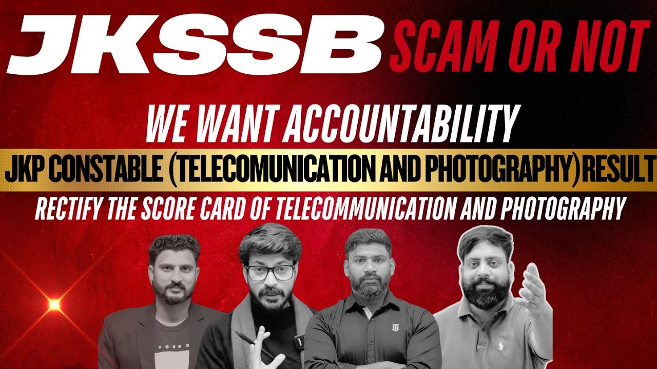 JKP CONSTABLE RESULT // WE WANT ACCOUNTABILITY// IS IT A RESULT OR SCAM????? // NO TO RE EXAM