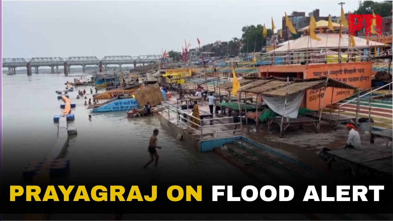 Rising Ganga and Yamuna water levels trigger flood concerns in Prayagraj