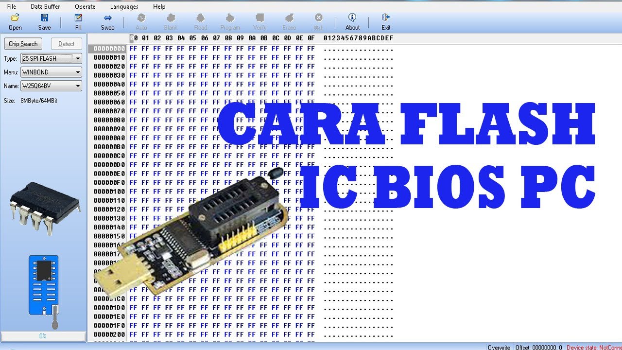 CARA FLASH IC BIOS PC