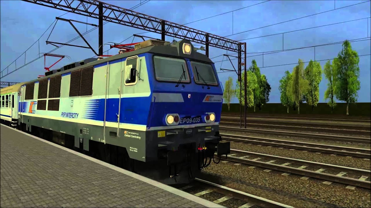 MaSzyna symulator pojazdów szynowych .exe 2013 gameplay urywki