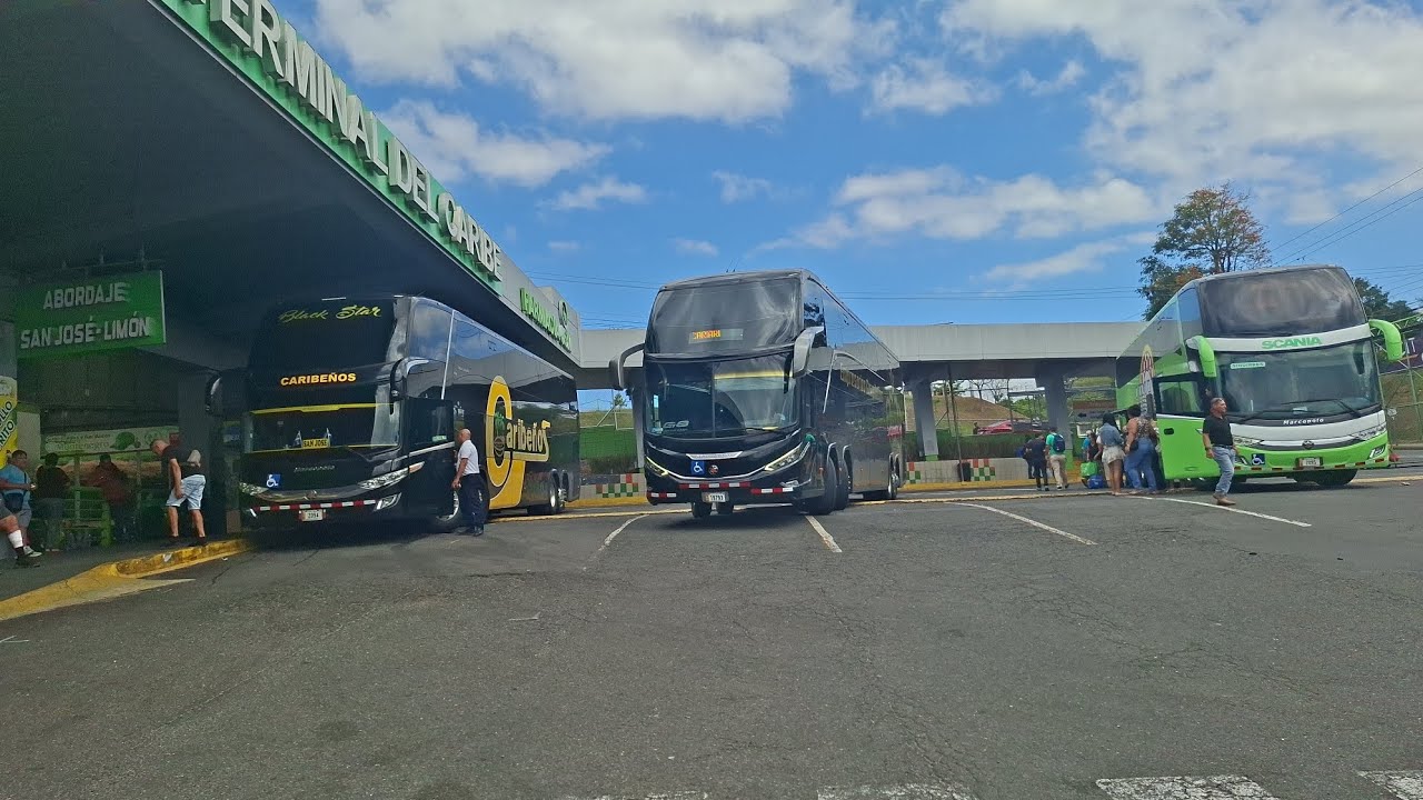 MOVIMIENTO DE BUSES EN SAN JOSE Y EN LA GRAN TERMINAL DEL CARIBE
