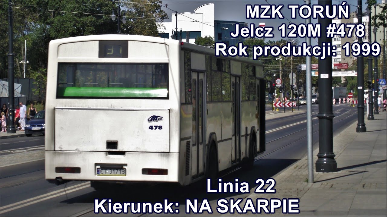 MZK Toruń - Linia 22, Jelcz 120M #478