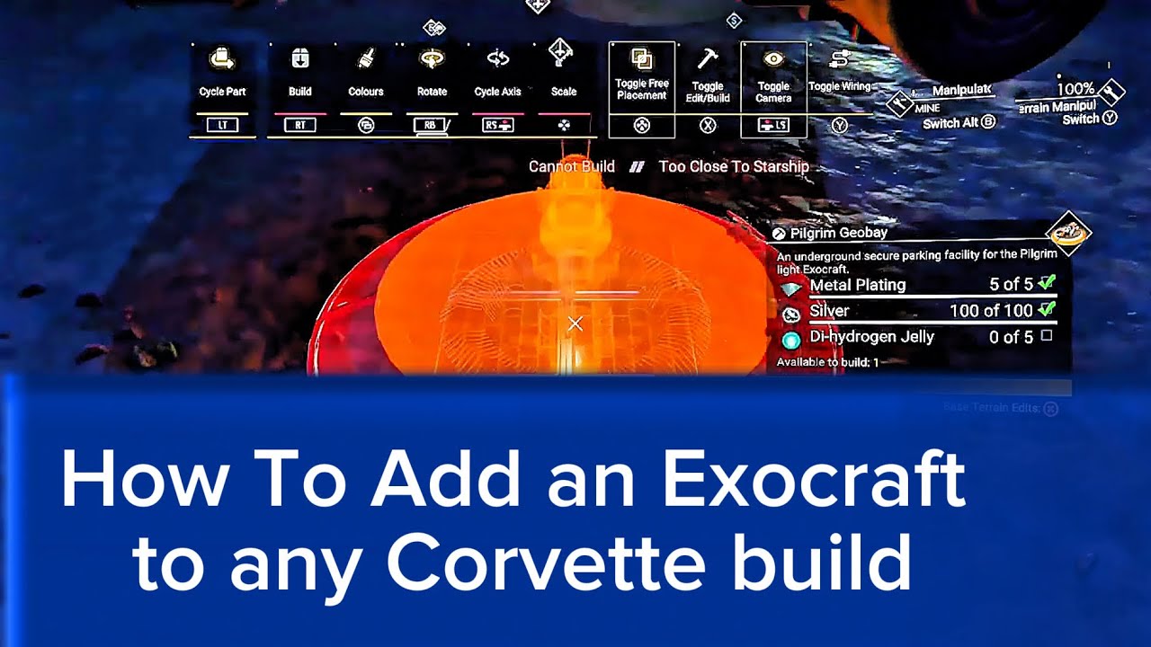 Corvette Builds- No man’s sky- How to install an exocraft on your corvette