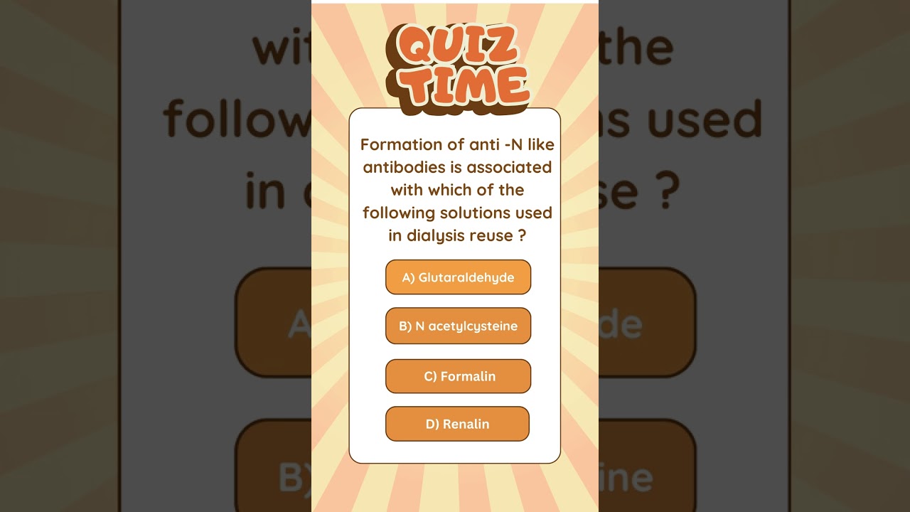 RRB exam questions about dialysis #shorts #quiz #ytshorts #rrb #dialysis