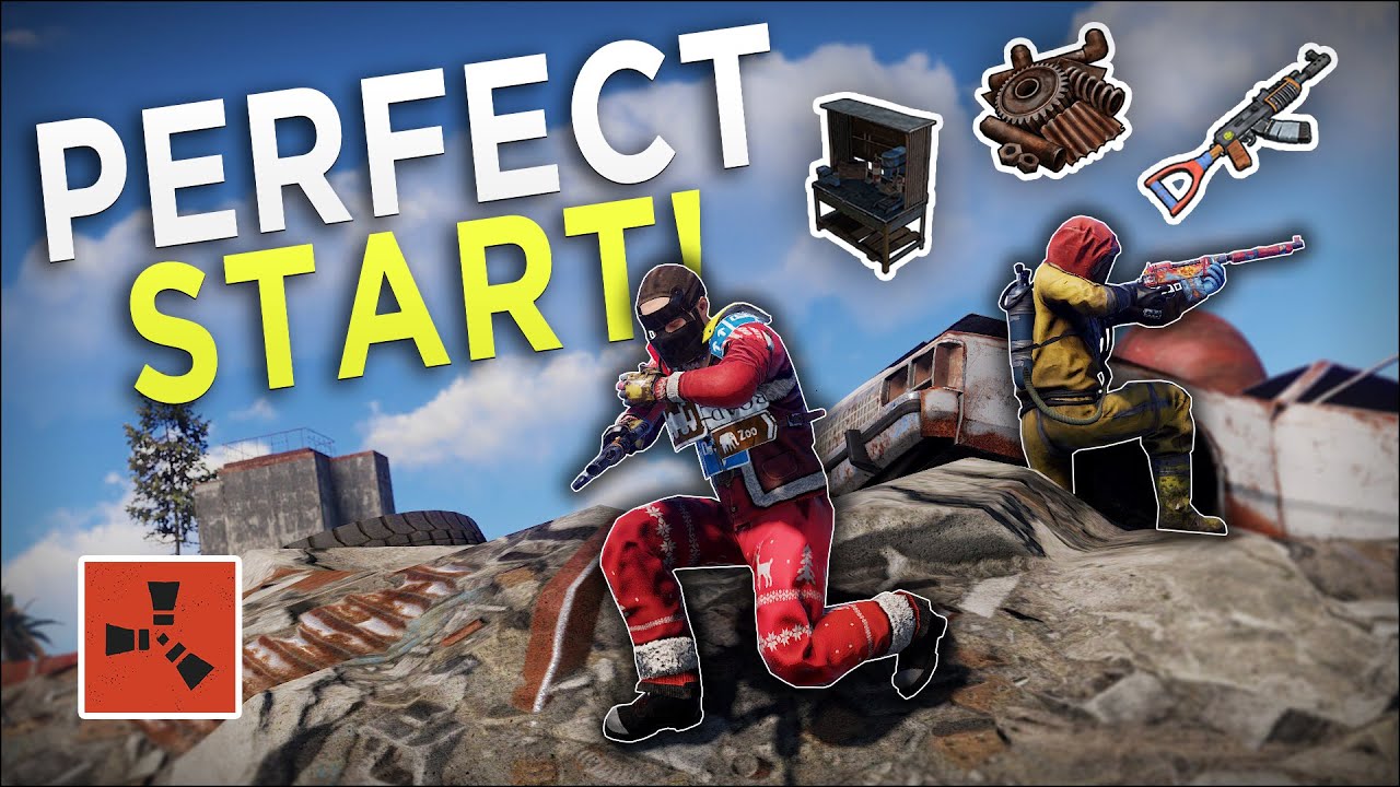 The LUCKIEST START to a PERFECT WIPE! - Rust Duo (Pt. 1/3)