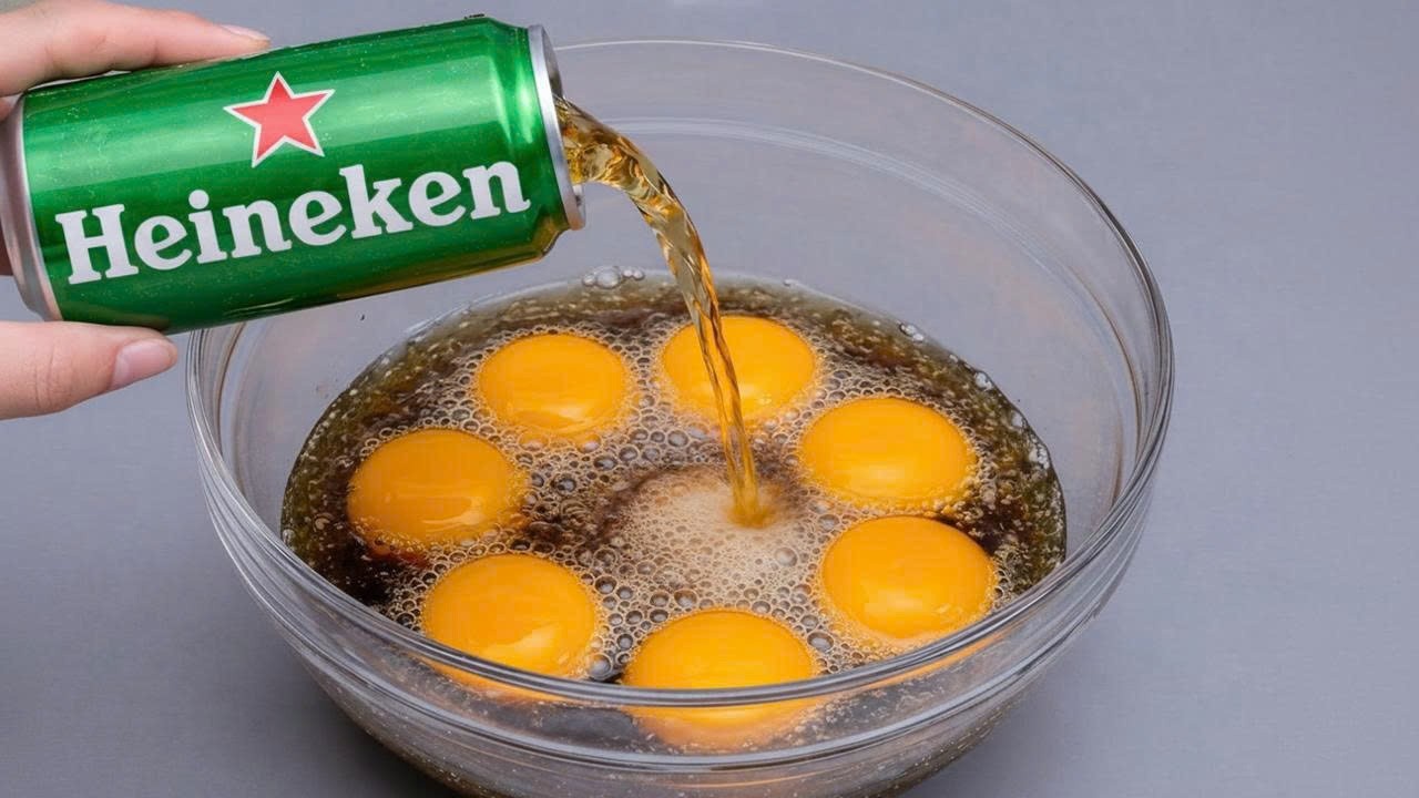 Stop Frying Eggs the Old Way! Pouring beer on Eggs, the Result Shocked Me | Kitchen Tips