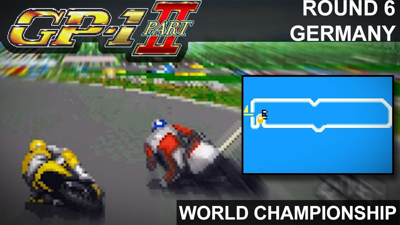 GP-1 Part II (SNES) - World Championship - Round 6: Germany Gameplay