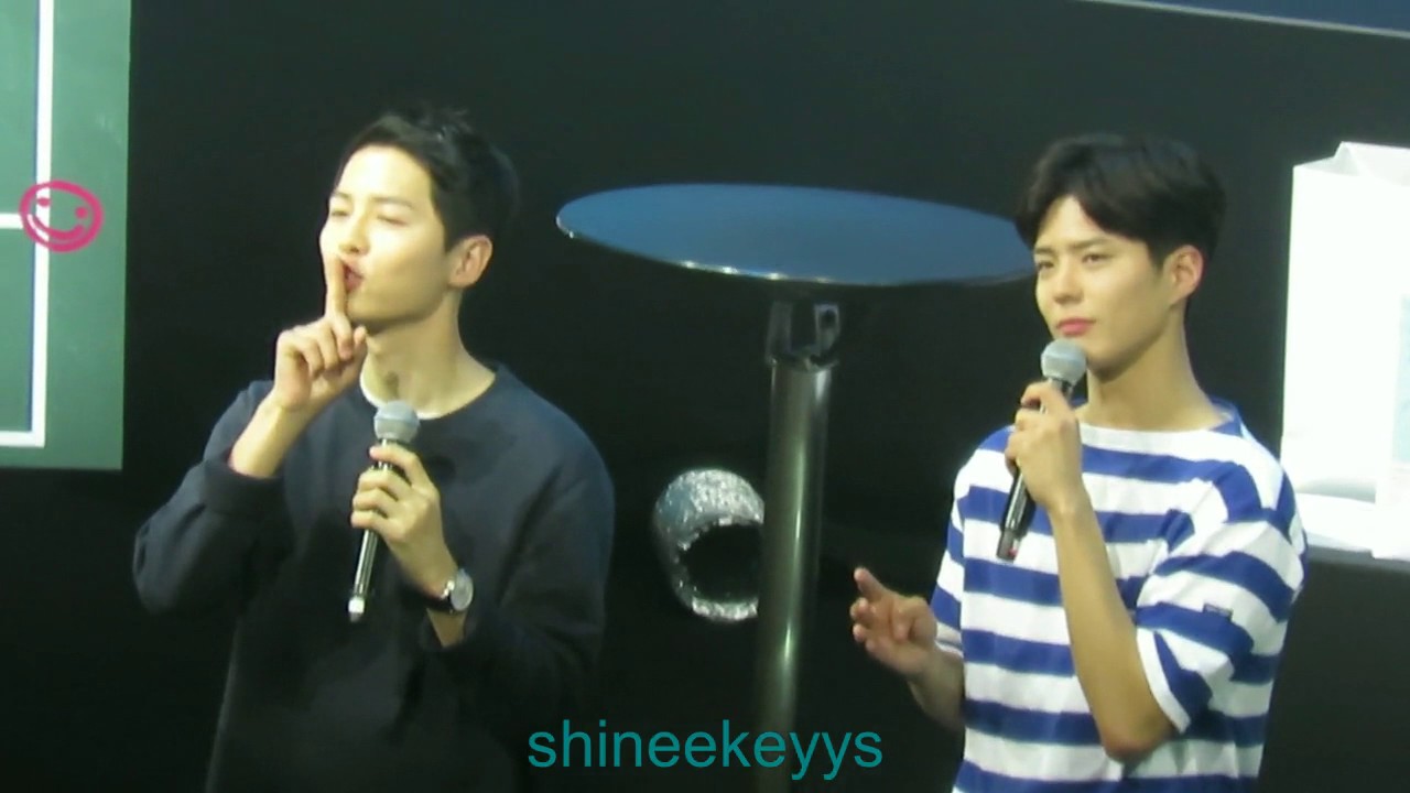 170218 Park Bo Gum Fanmeeting SG - Telepathy Game with Song Joong Ki