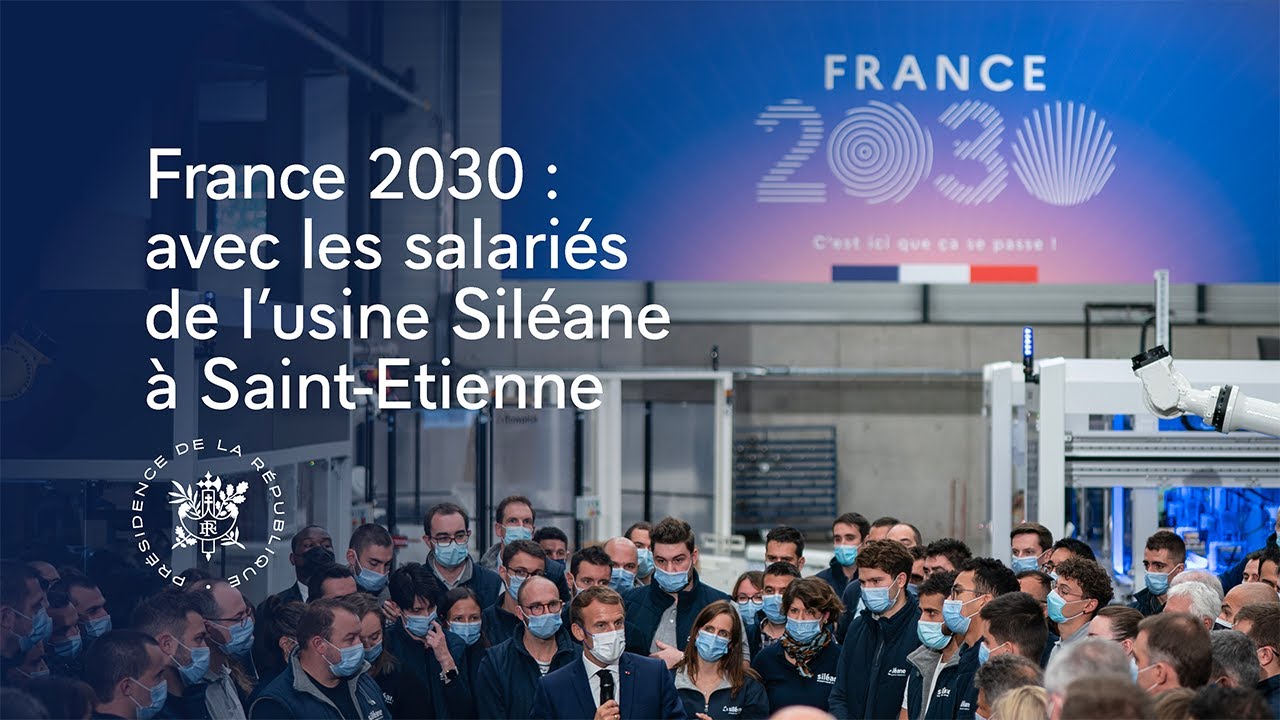 France 2030 : avec les salariés de l’usine Siléane à Saint-Etienne.