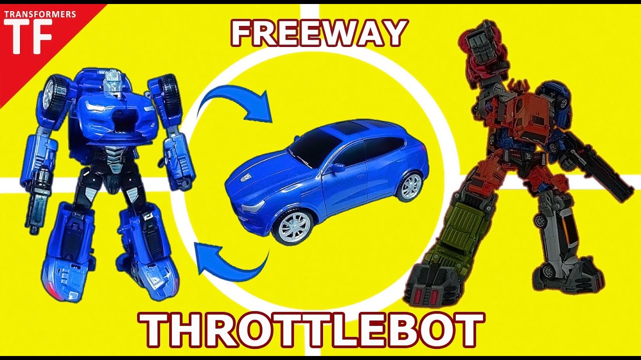 How to Transform Freeway Throttlebot Weijiang ⚡️ Autobots Transformers combiner 6in1 tutorial