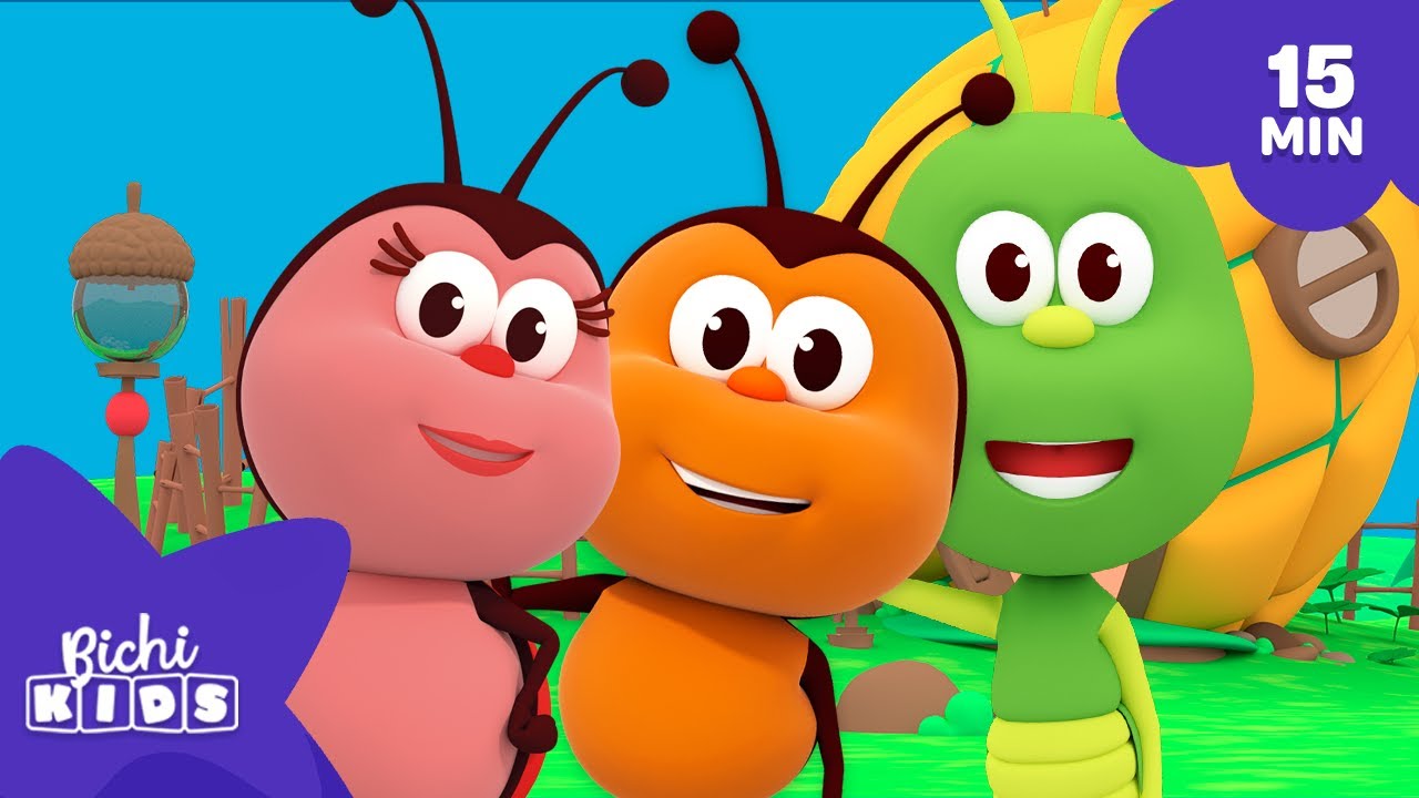Joaninhas felizes 🌞 Vamos dançar juntos com BICHIKIDS 🐝 Músicas Infantis | O Reino infantil