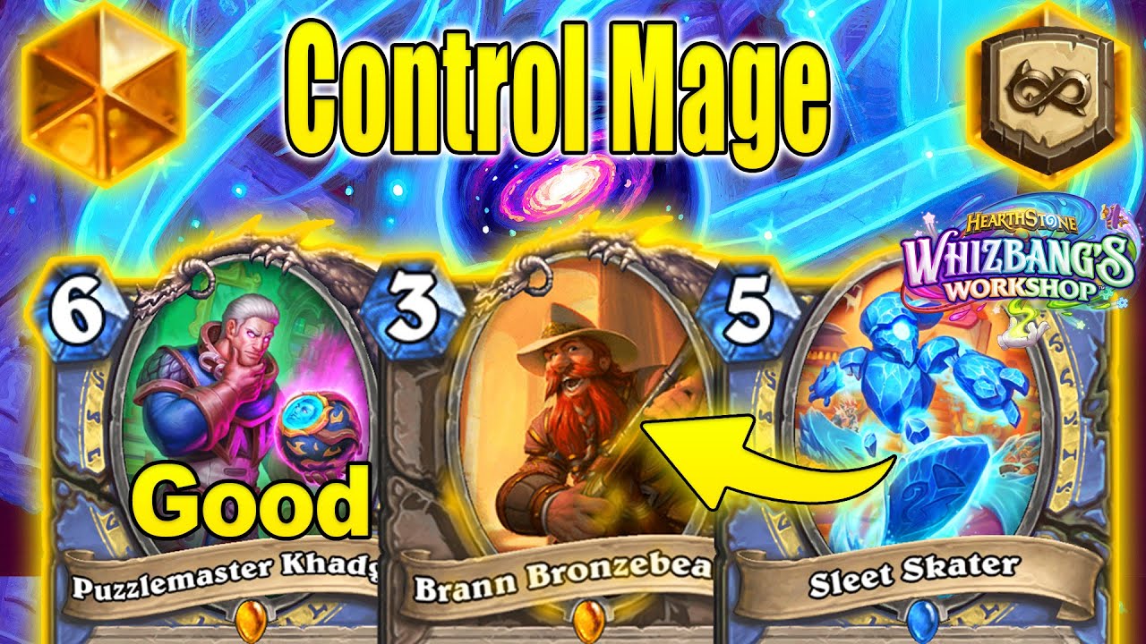 NEW Legendary Puzzlemaster Khadgar Is Good In Control Mage Deck At Whizbang's Workshop | Hearthstone