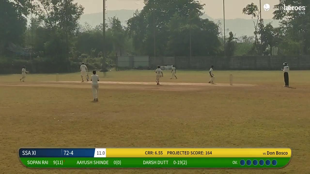 SSA XI vs Don Bosco live cricket match | Triangular  Series live - Darwin Sports - Sativali Mumbai