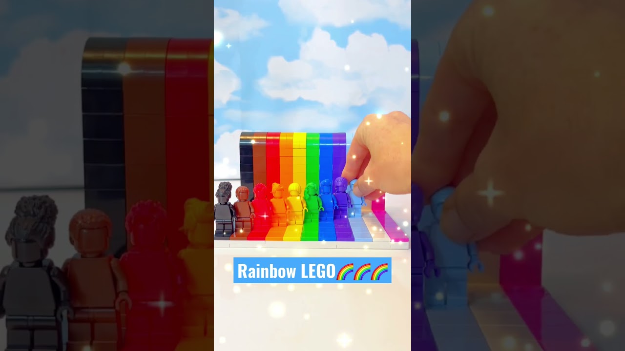 Rainbow LEGO MINIFIGURES! #lego #legominifigures #everyoneisbeautiful