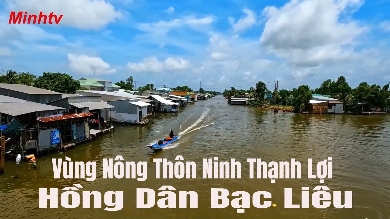 Vùng Nông Thôn Chuyên Canh Tôm Lúa  Xã Ninh Thạnh Lợi Huyện Hồng Dân Tỉnh Bạc Liêu.