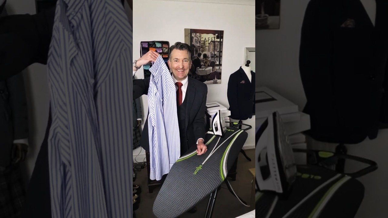 Iron a Shirt Like A Pro in 90 Seconds. #howtoiron #howtoironashirt