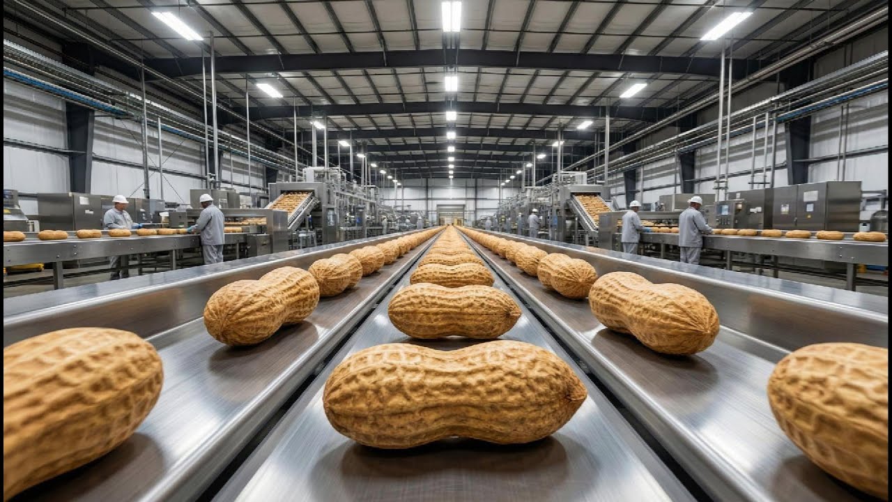 Inside a Peanut Factory: From Raw Peanuts to Roasted & Salted Jars