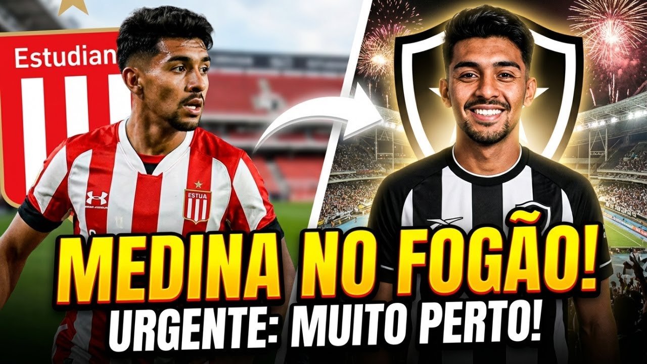 URGENTE: Cristian Medina MUITO PERTO do Botafogo! Fora do jogo do Estudiantes e já a caminho do Rio!