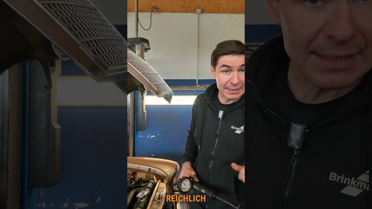 🔧 K&uuml;hlsystem abdr&uuml;cken &ndash; So findet wir das Leck! 💦🚗 #kfz #mercedes #werkstatt