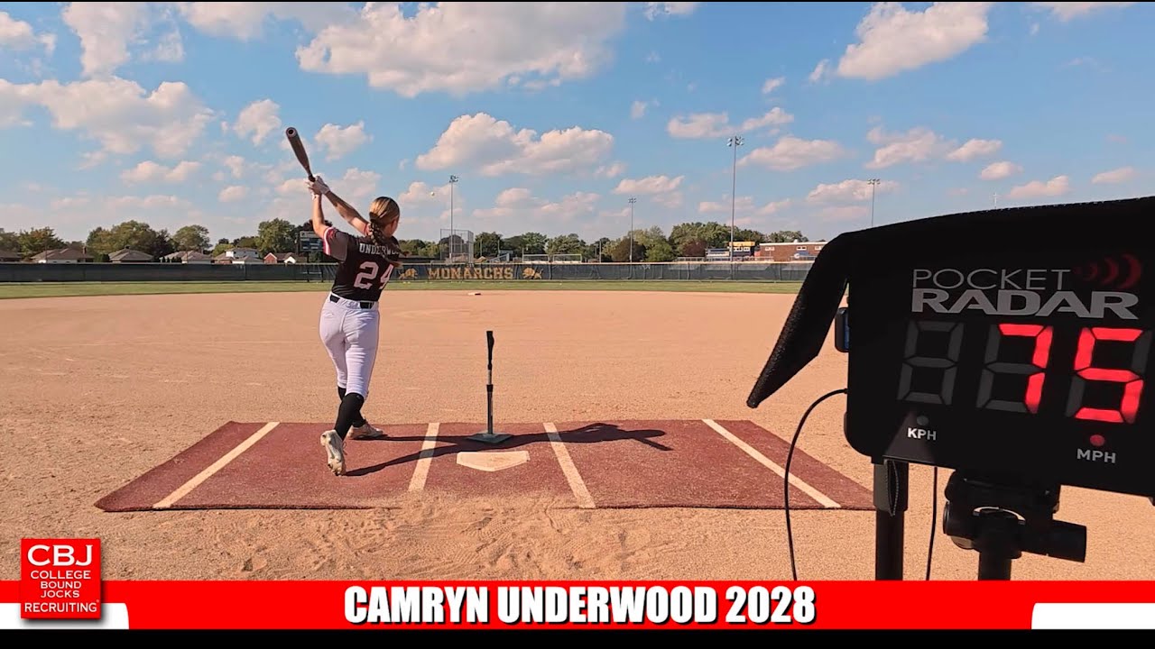 Camryn Underwood 2028 1st Base - Pitcher Softball Skills Video