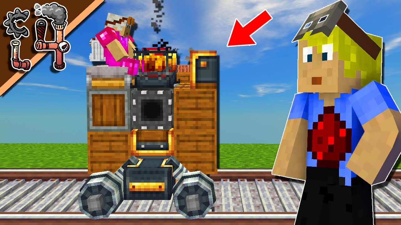 Der ERSTE ZUG fährt in der BASE! Fabriken AKTIVIERT! - Minecraft Create 4 #08