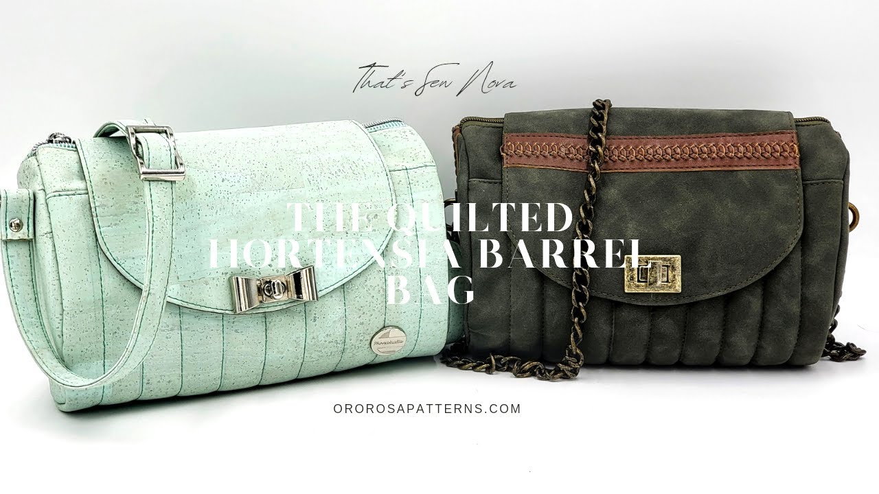 Quilted Hortensia Barrel Bag Tutorial