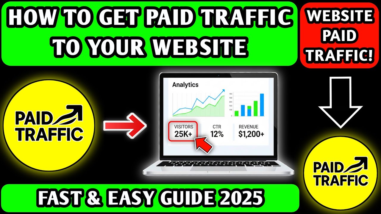 How to Get Paid Traffic to Your Website (Fast & Easy Guide 2025)