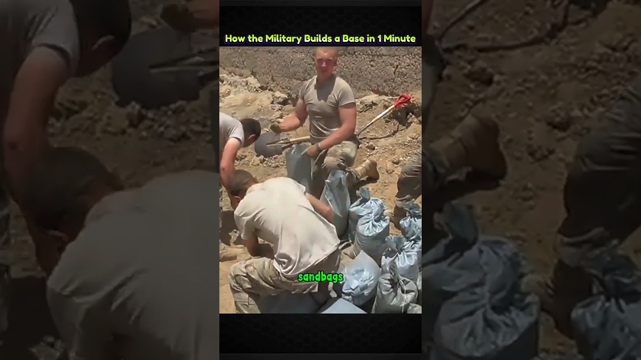 How the Military Builds a Base in 1 Minute
