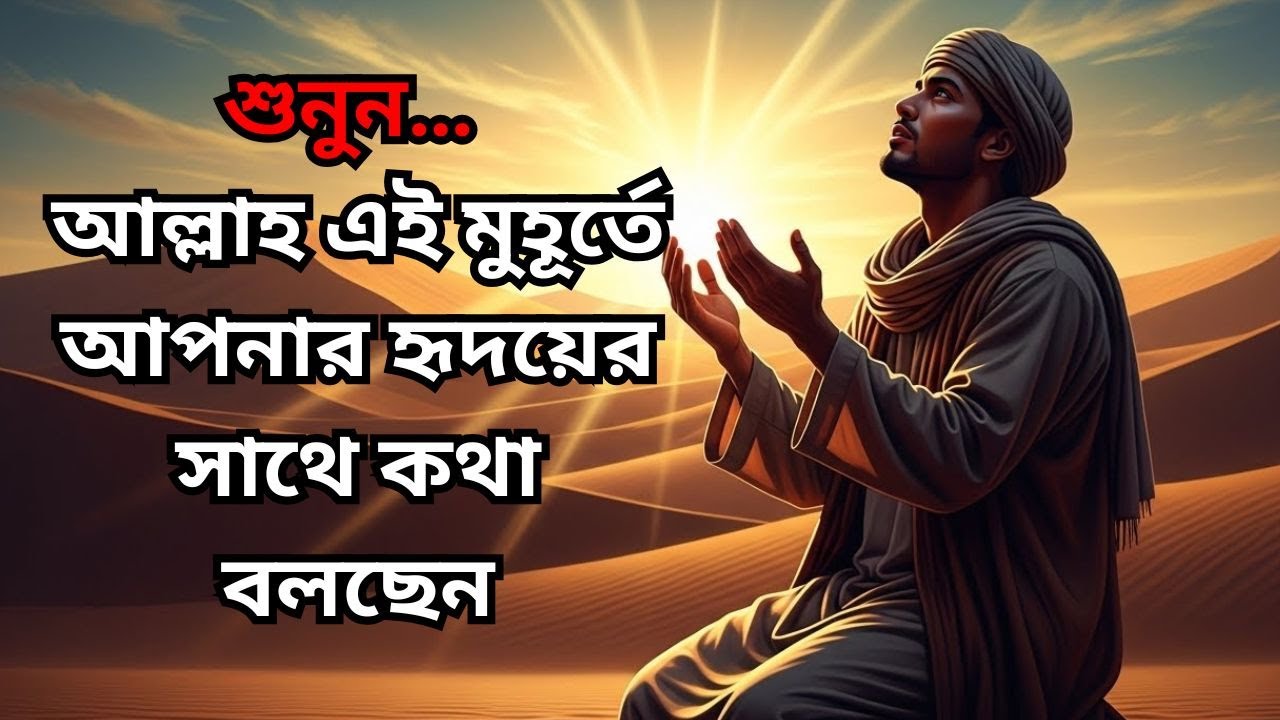 শুনুন… আল্লাহ এই মুহূর্তে আপনার হৃদয়ের সাথে কথা বলছেন