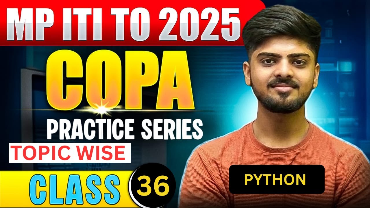 36 MP ITI TO  CLASSES 2025 / MP ITI TO COPA  HTML- 3     / MP  ITI TO mcq class  / HARSH SIR