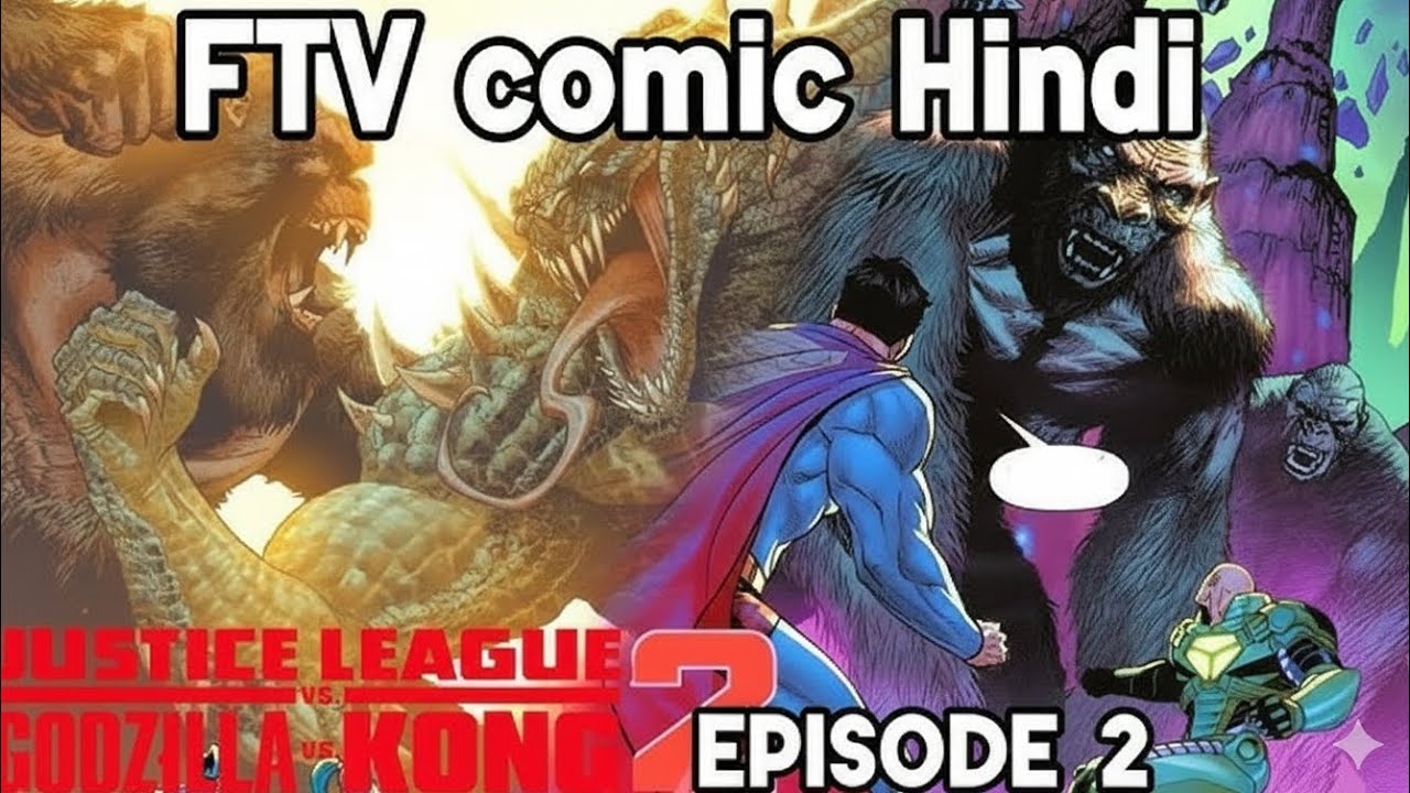 DC Aur MonsterVerse Ka Maha-Sangram | Justice League vs Godzilla vs Kong  FTV Comic Hindi Episode 2