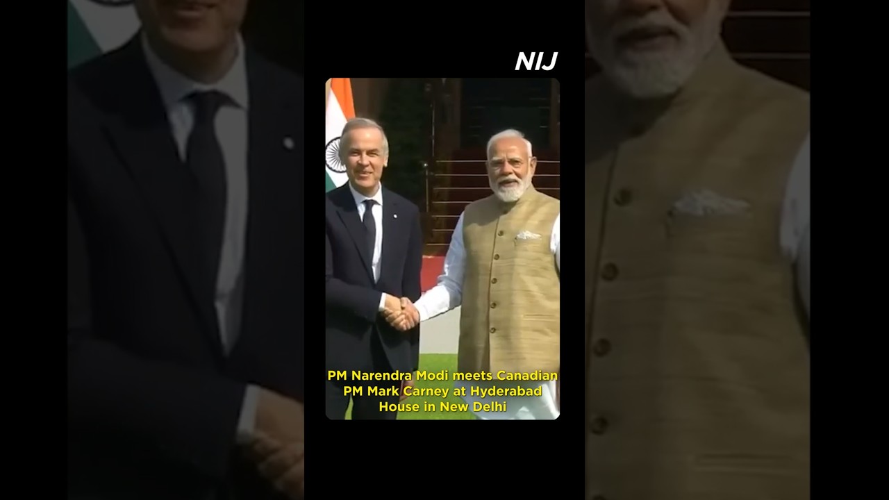 PM Narendra Modi meets Canadian PM Mark Carney at Hyderabad House