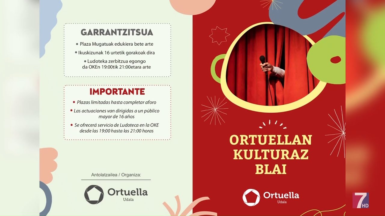 Ortuella lanza una programaci&oacute;n de teatro y humor para todo el a&ntilde;o