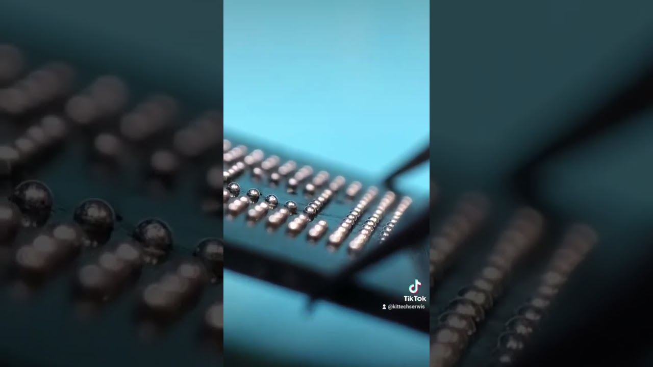 Reballing EMMC memory in Nintendo Switch OLED console