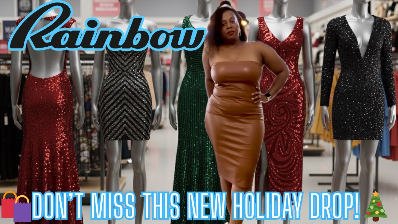 Покупки одежды в Rainbow Shops на 2025 год | Новогодние наряды для девушек с пышными формами