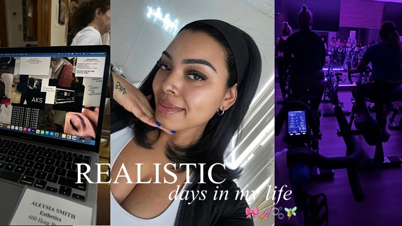 REALISTIC DAYS IN MY LIFE: ESTHETICIAN SCHOOL, CYCLE CLASS, SEASONS OF ISOLATION | 🎀ALEYSIA K. SMITH