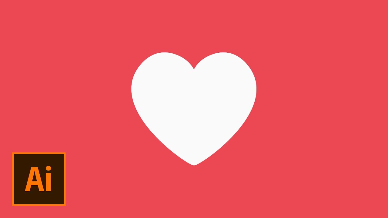 Hacer Corazón en Illustrator  (Descarga Gratuita)